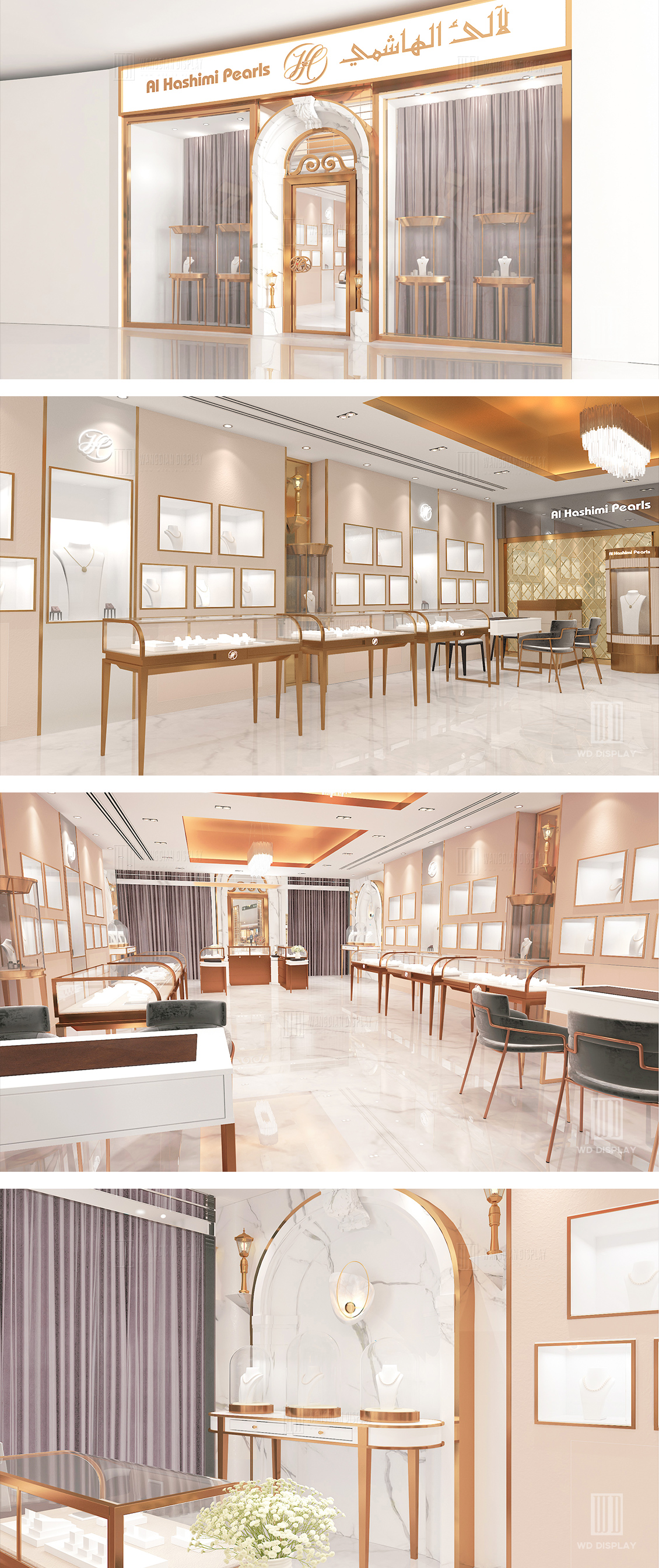 High-end jewelry store design in Bahrain