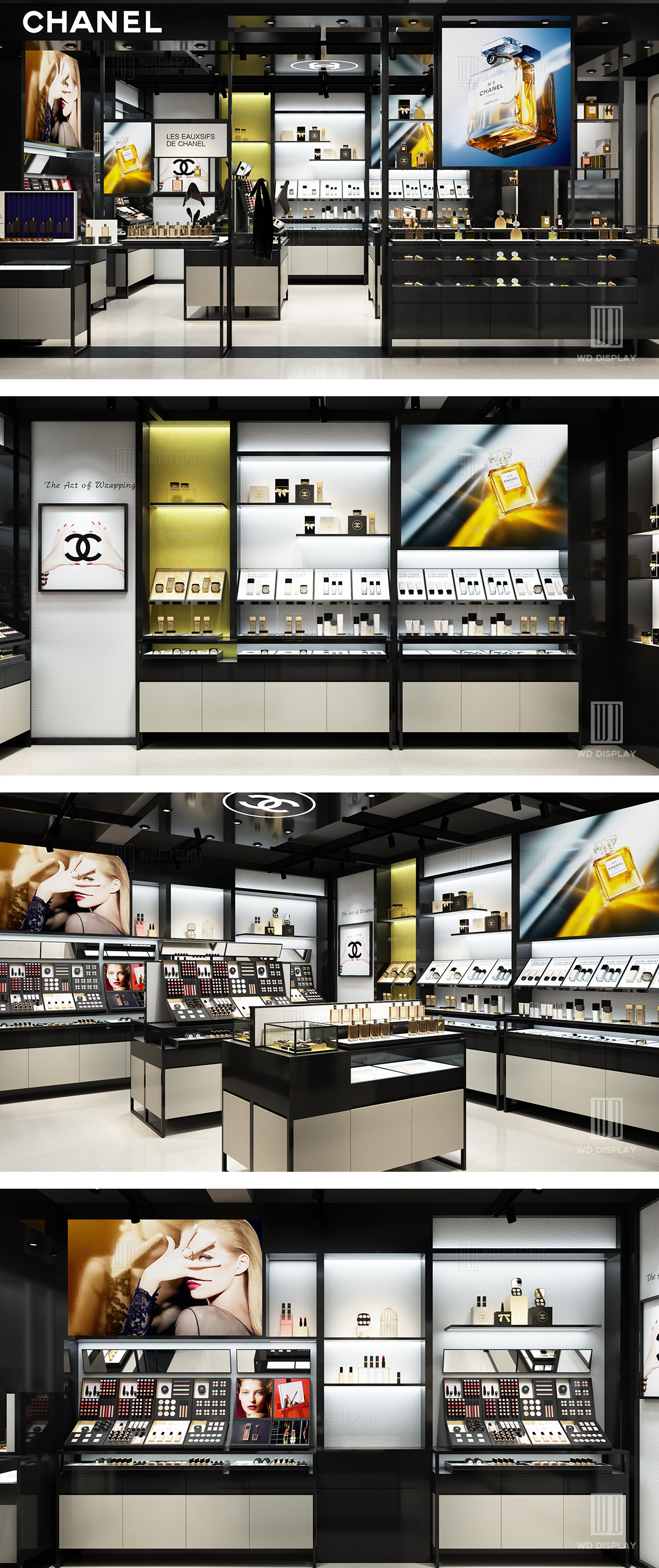 store design for small cosmetics shop