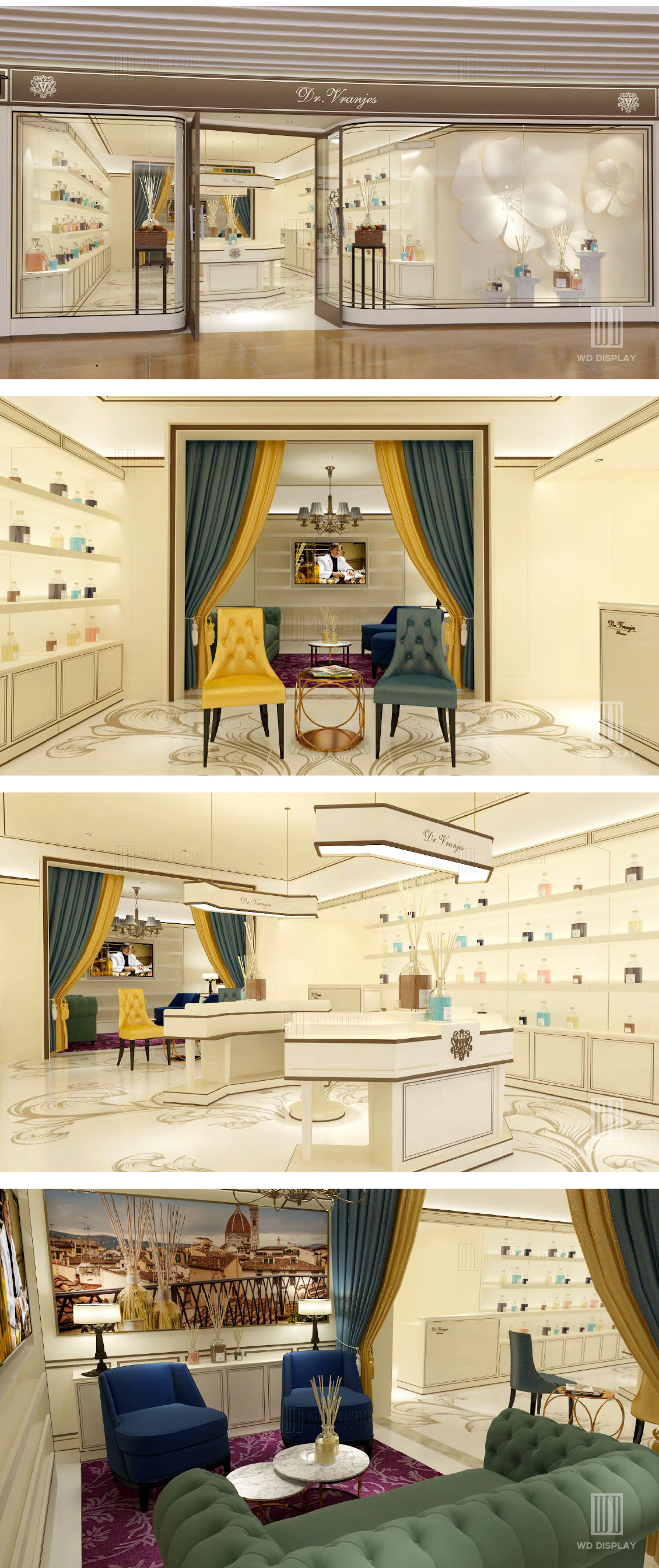 Premium fragrance retail store 3D design