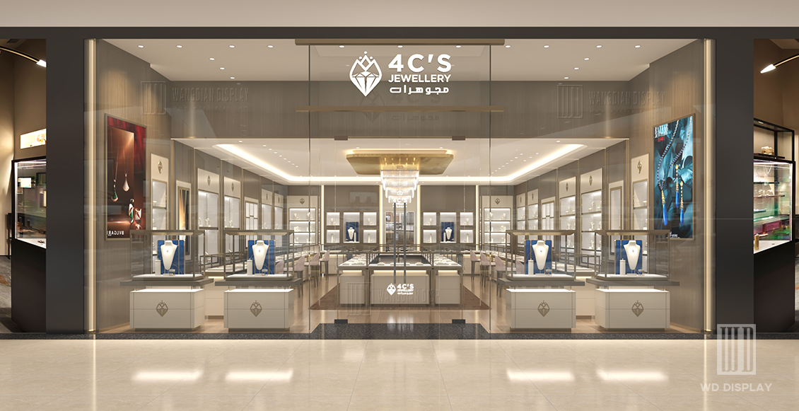 2024 brand jewelry store new design showcase project in Oman (2)