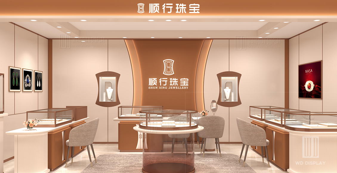 【China】Eleganthigh-endjewelrystoreupgradedesignshowcaseproject(1)