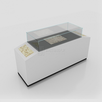new design customized museum display cabinet