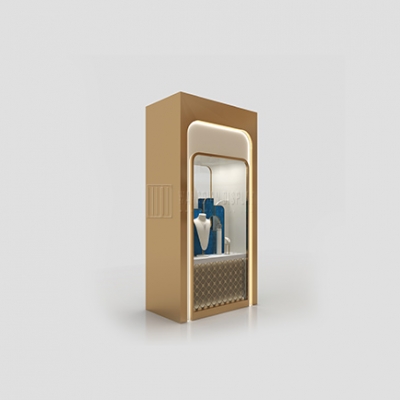 Jewelry window showcases designed for commercial spaces