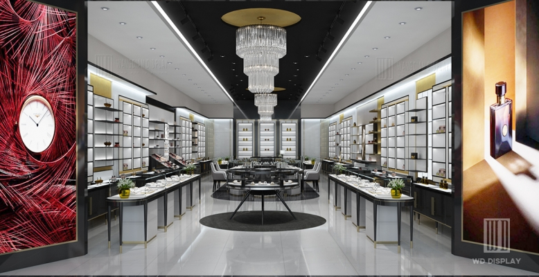 Luxury cosmetic store interior design