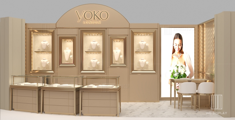 Jewelry Booth Design And Manufacturing For Qatar Jewelry Exhibition