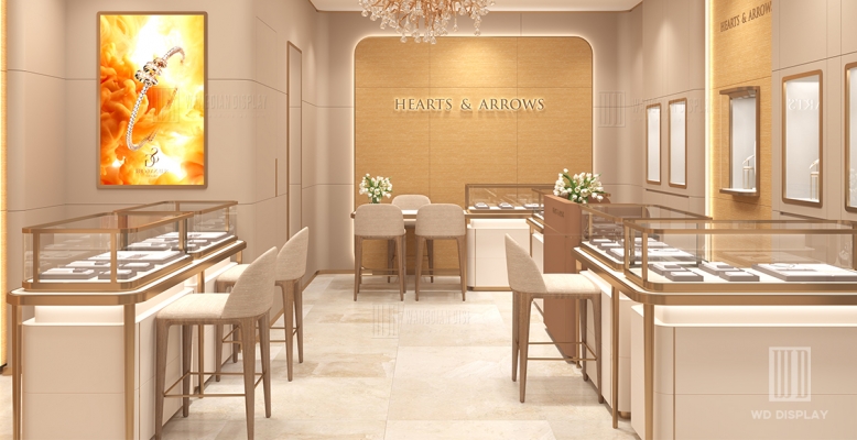 【Philippines】High-end jewellery retail store display design jewelry shop showcase project