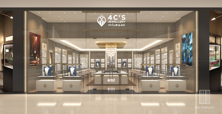 2024 brand jewelry store new design showcase project in Oman