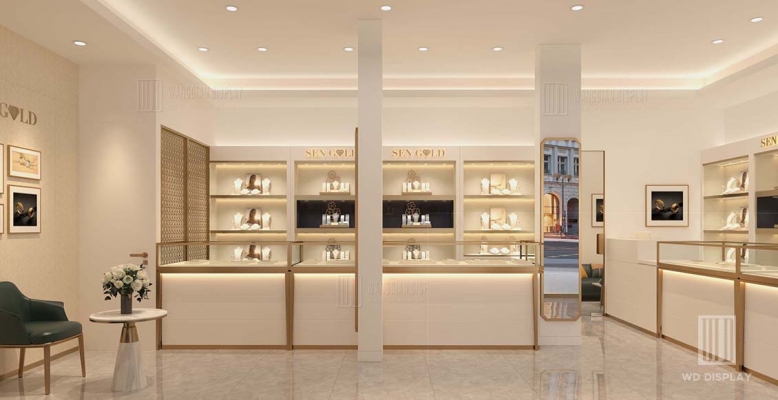 【Senegal】 Brand jewelry store new design jewelry showcase project