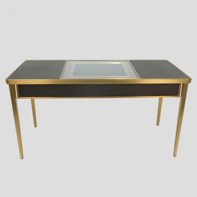 【RTS】 Arc corner high-end jewelry display table for jewelry stores