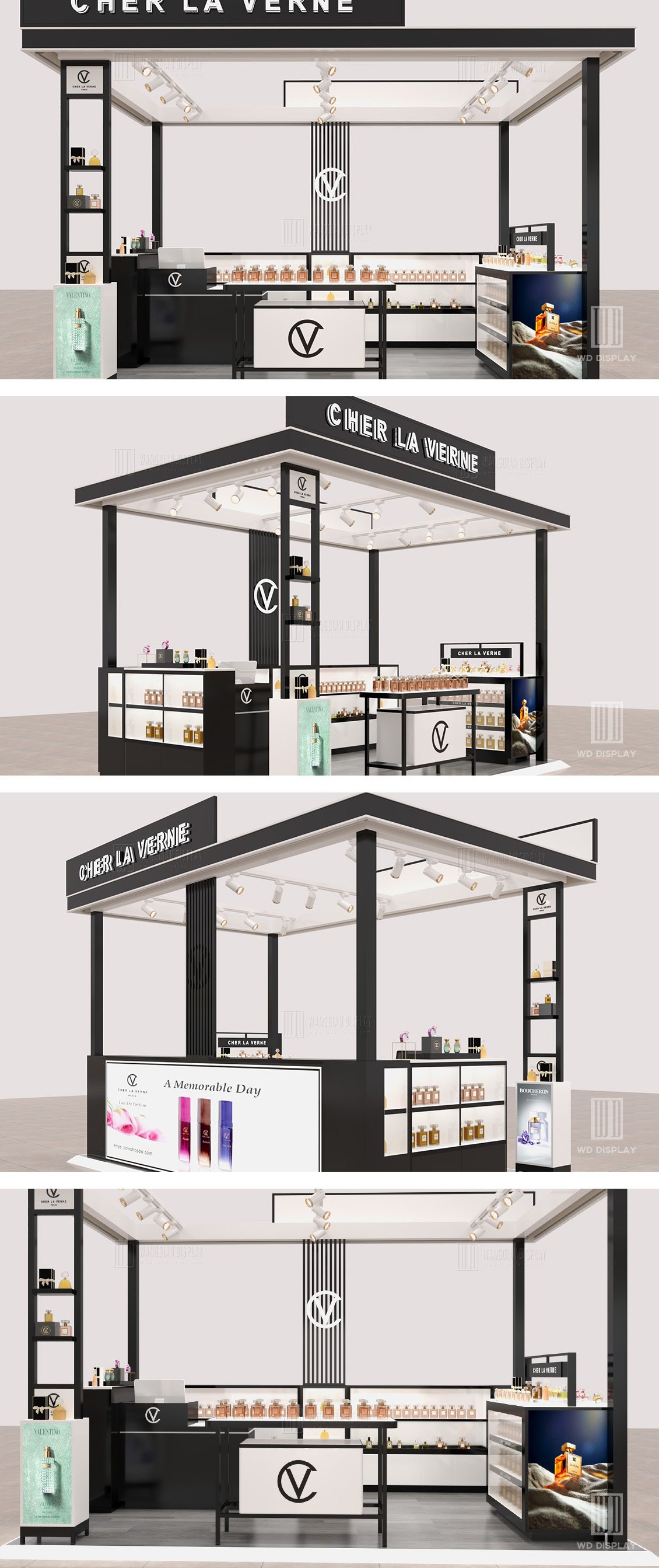 2024 Malaysia Perfume Kiosk Showcase Project in Shopping Mall (1)