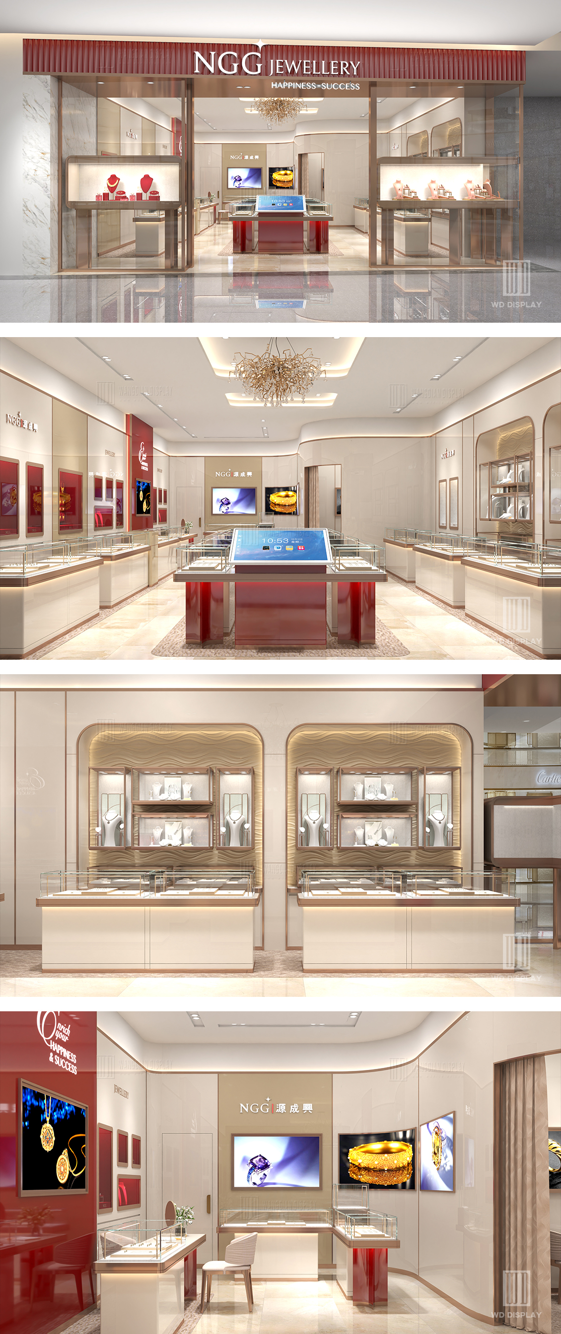 【Thailand】Jeweler chain store upgrade design renovation jewelry store design (2)